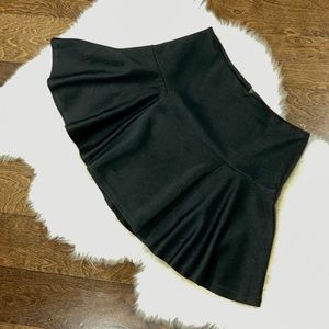 NWOT Cute Black Ribbed Mini Skirt